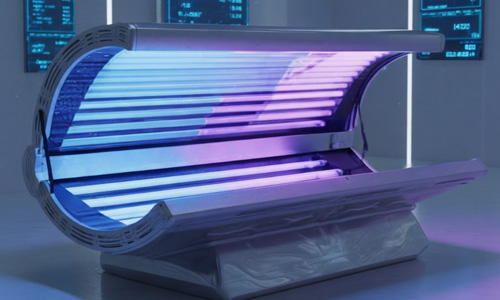 LED tanning light uses light-emitting diodes