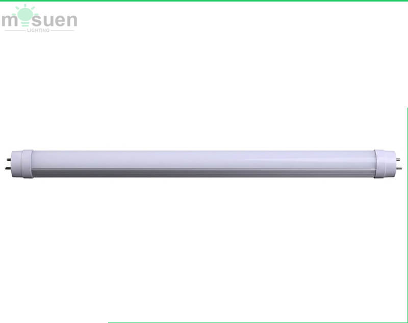 Instalación fácil tubo LED T8 18W G13 en techo de oficina, iluminación eficiente