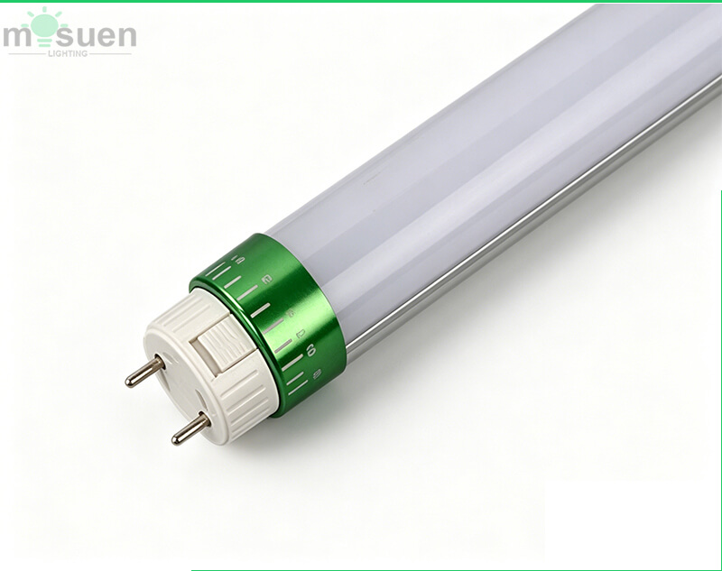 Tubo LED T8 120cm 18W G13 200lm 4ft vista frontal iluminación