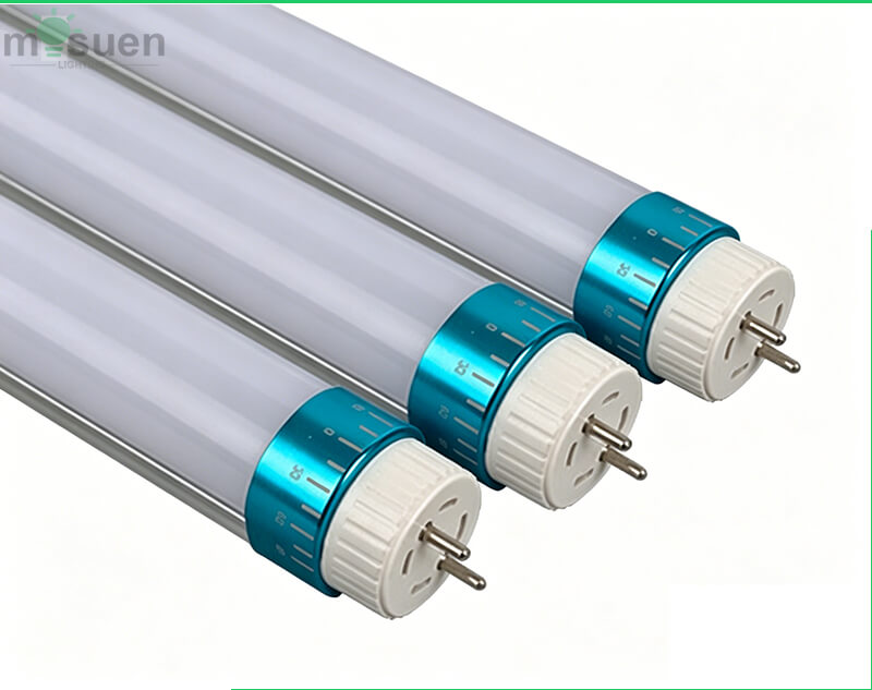 Tubo LED T8 alto lumen 200lm 5ft 24W G13 instalado en oficina