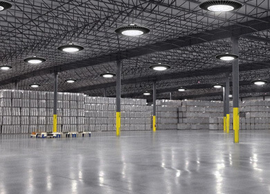 LED highbay light for storage warehouse