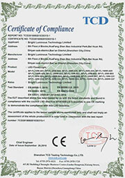 LED Lighting ISO9001 Quality Management Certificate