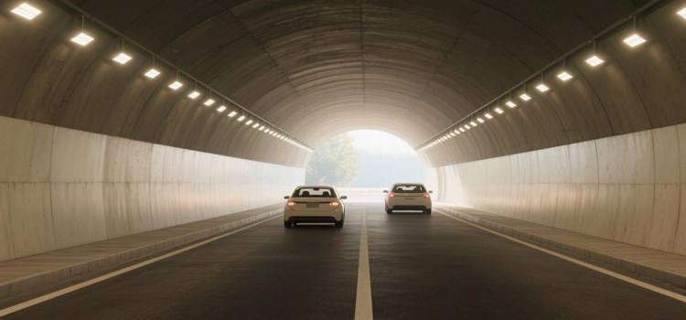 High-Temp Resistant LED Tunnel Light For Long-Distance Tunnels