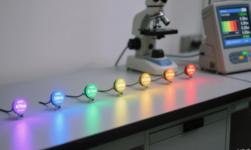 The wavelength of an LED is determined by its color