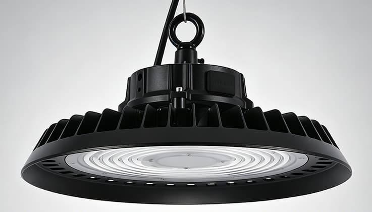 210lm/W LED ufo high bay light with switchable CCT and Power for industrial warehouse lighting