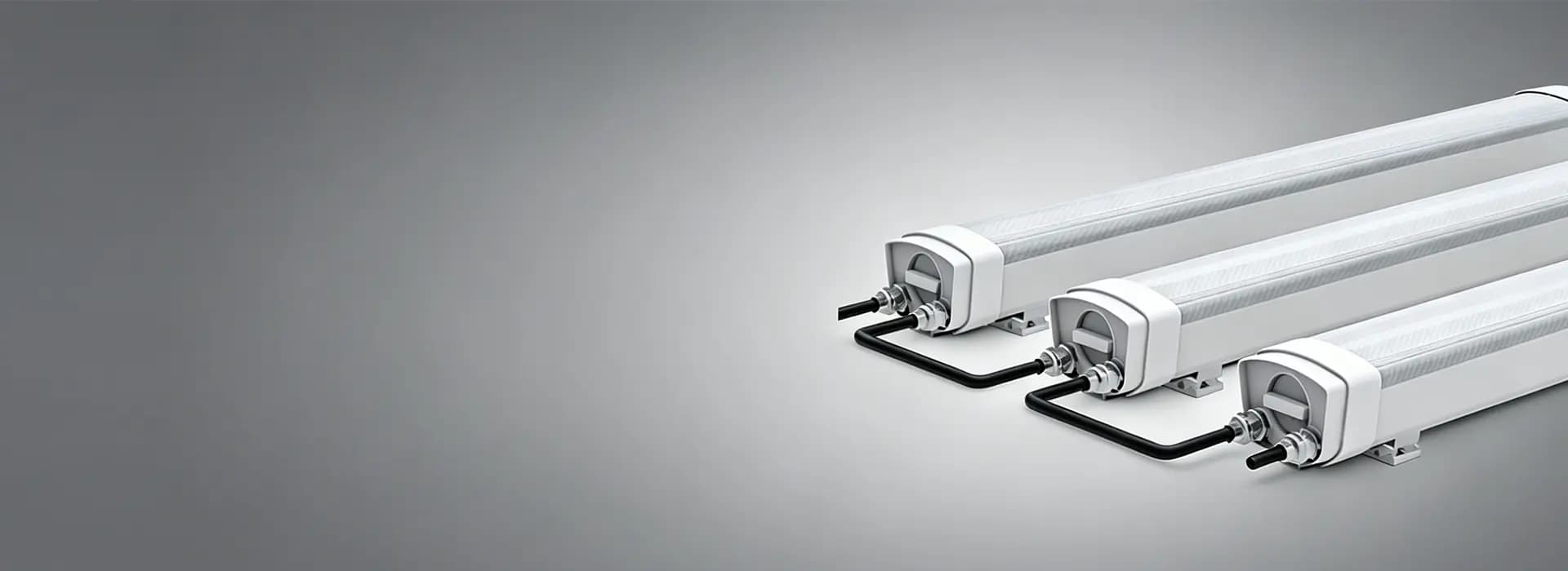 80W Linkable LED Triproof Light 170lm/W IP66 Waterproof Industrial Linear LED Triproof Lamp for Warehouse Garage Workshop Lighting