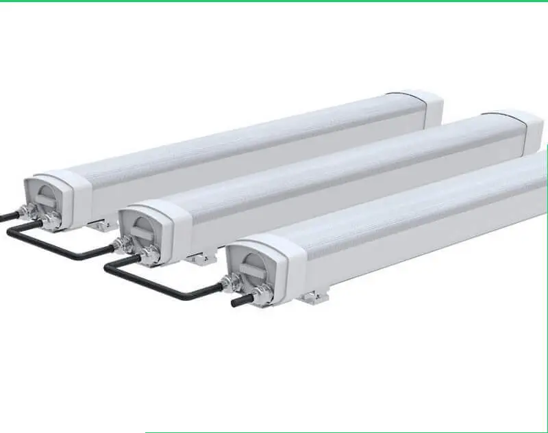 Vapor tight LED triproof light for damp locations